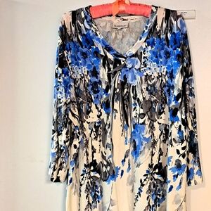 Colorful soft 3/4 sleeve tunic